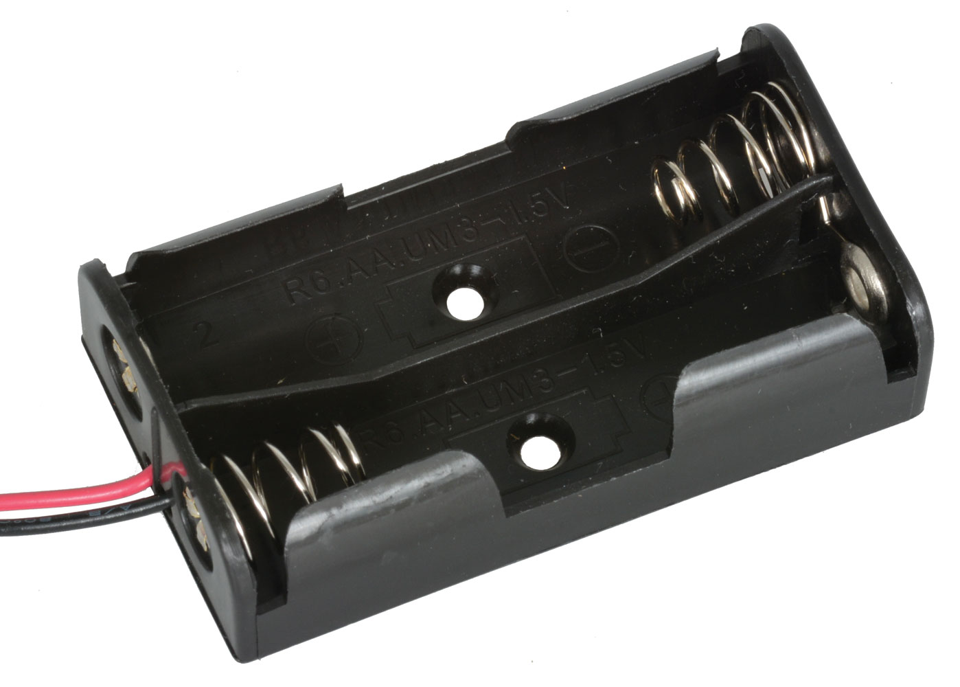 2x AA Battery Holder with 6 Inch Wires