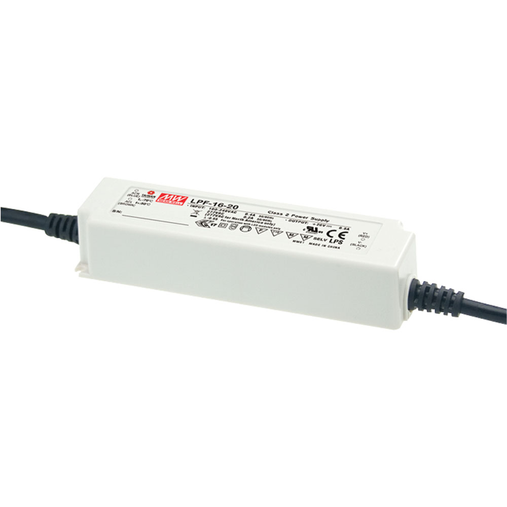 LED Driver 16 Watt Single Output Switching Power Supply 12 Volts @ 1.34 Amps with Dimming