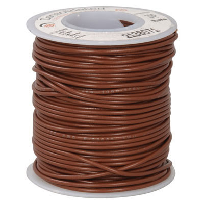 16 AWG PVC Insulated Stranded Tinned Copper Wire Brown