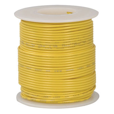 22 AWG PVC Insulated Stranded Tinned Copper Wire Yellow