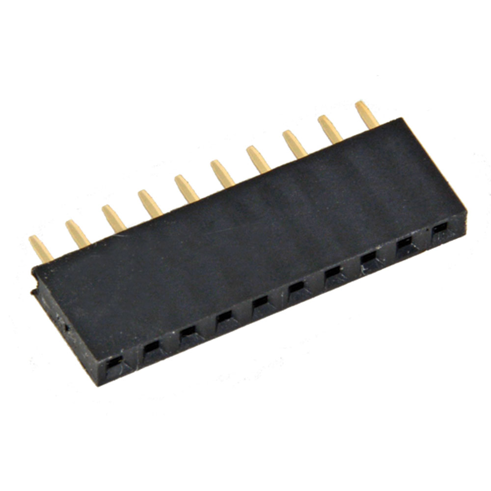 1 Row 10 Position Vertical Female Header Receptacle