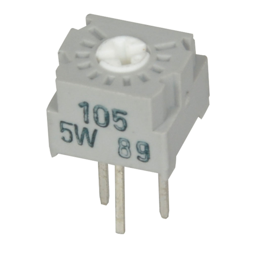 1/4" Square 200k Ohms 500mW Cermet Trimmer Potentiometer 1 Turn Top Adjust PC Pins THM