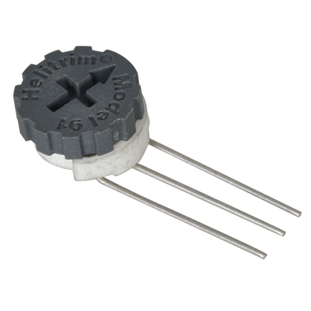 1/2 Watt Round Cermet Potentiometer 3/8 Inch 2K Ohm 20% Single Turn Side Adjust