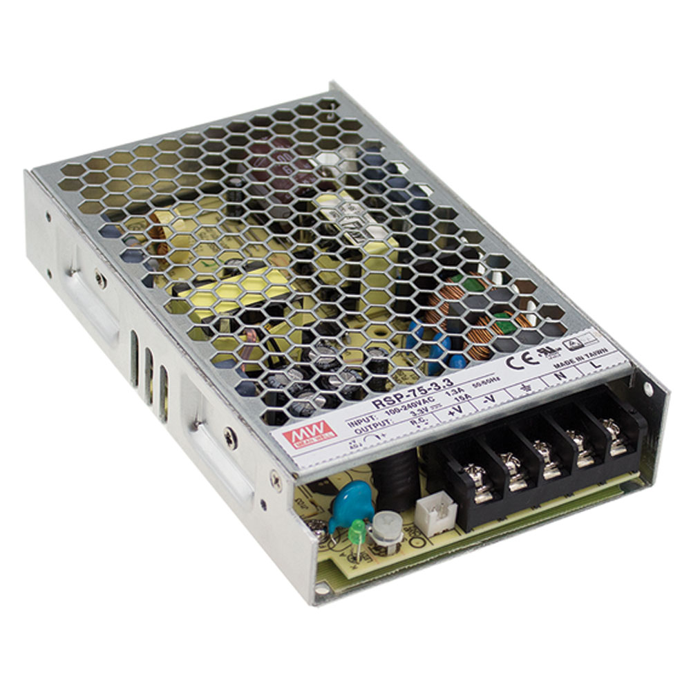 AC to DC Switching Power Supply Single Output with PFC Function 5 Volts 15 Amps 75 Watts