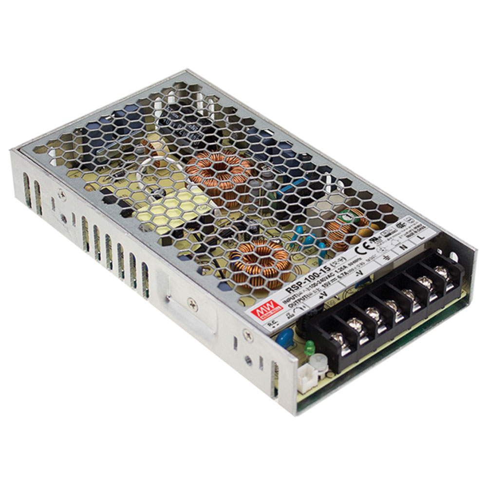 AC to DC Switching Enclosed Power Supply Single Output with PFC Function 13.5 Volts 7.5 Amps 101.25 Watts