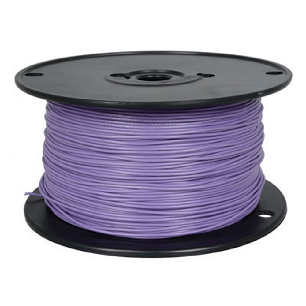 Hookup Wire Violet 500' 28 AWG Stranded PVC Ul1007/Ul1569