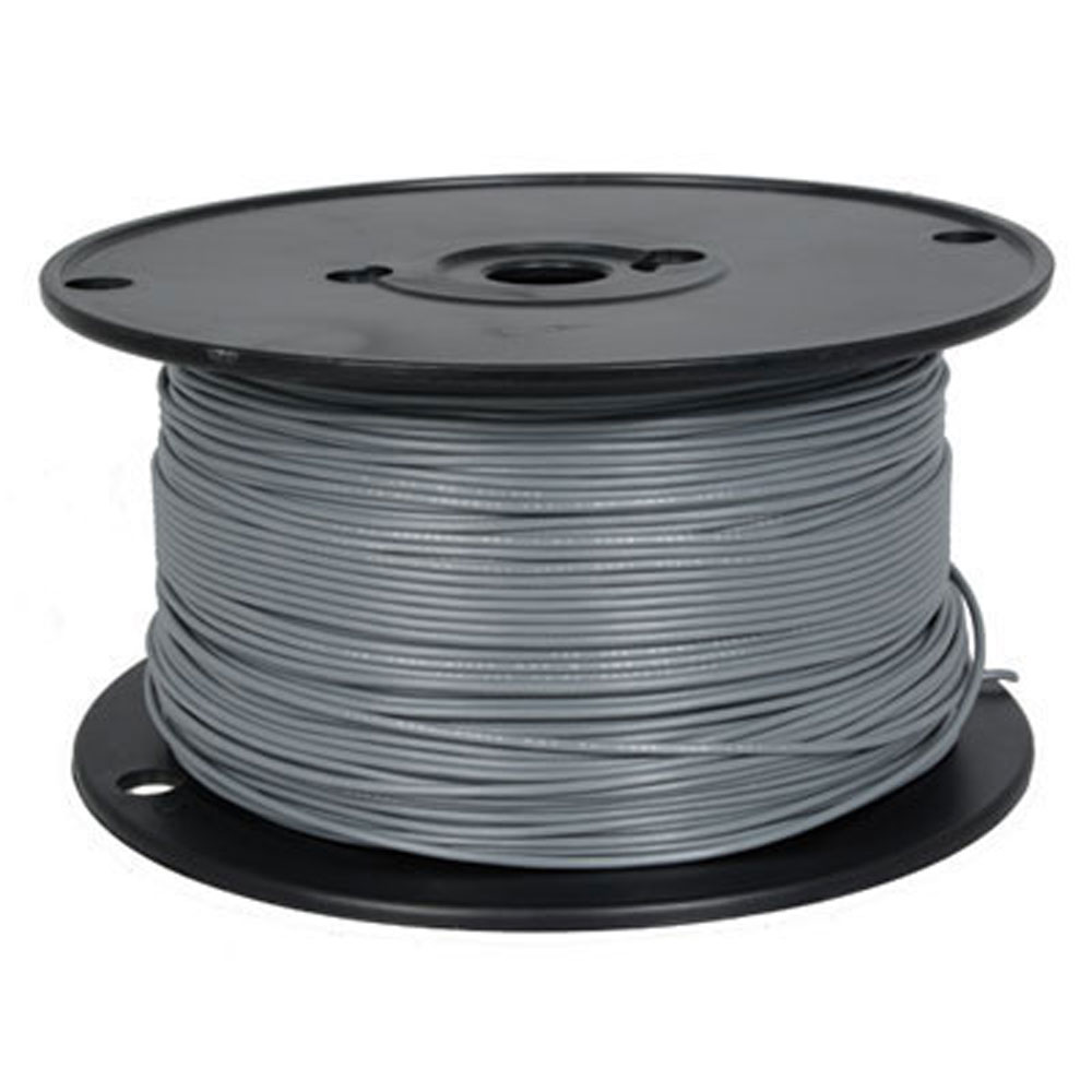Hookup Wire Gray 500' 16 AWG Stranded PVC Ul1007/Ul1569