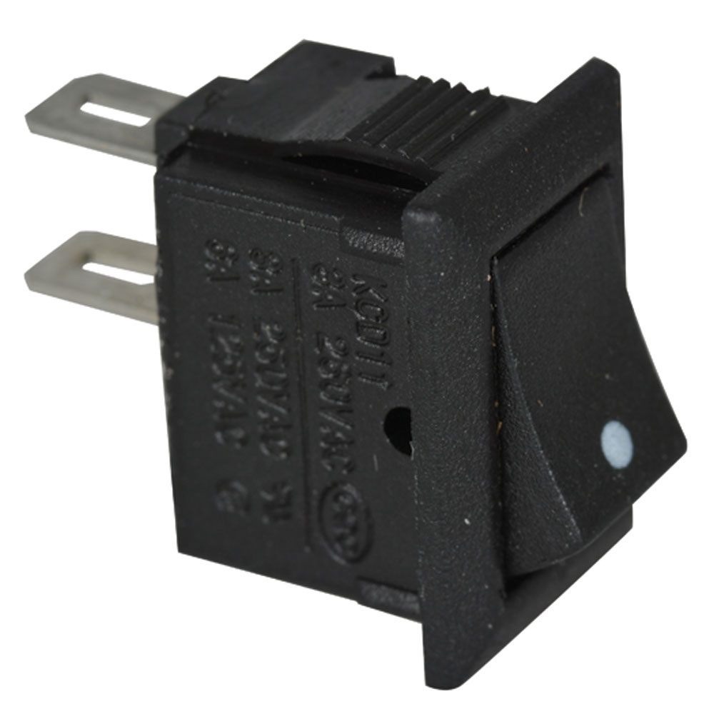 SPST ON-OFF Miniature Black Rocker Switch