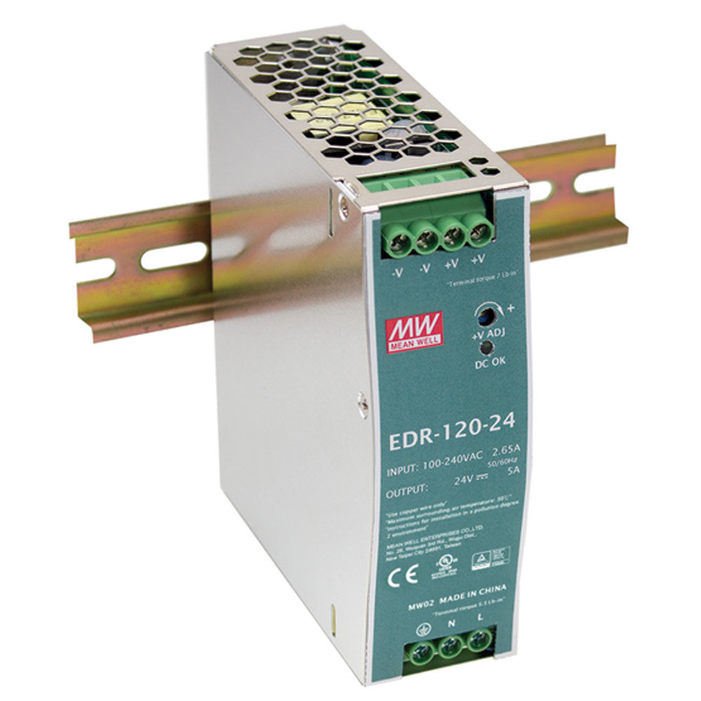 Single Output DIN Rail Power Supply 48 Volts 2.5 Amps 120 Watts