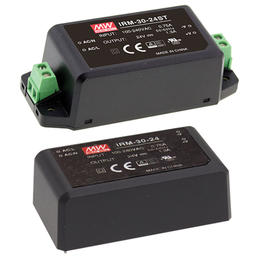 Miniature AC-DC Module type Power Supply 5 Volts 6 Amps 30 Watts 4-Pin PC Mount