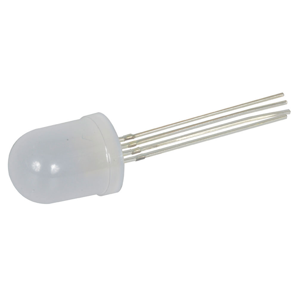 LED RGB Diffused 10mm (T-3 1/4) Common Anode 4 Pin