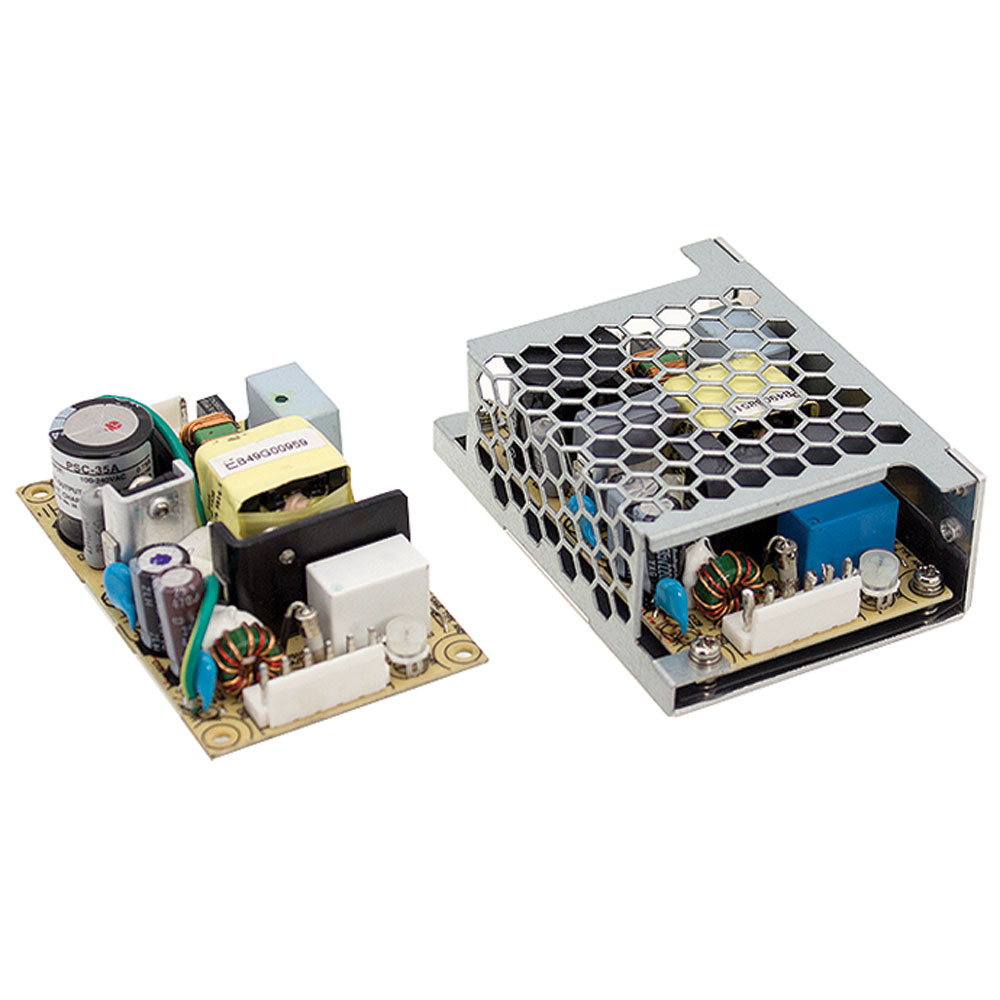 2 Channel 35 W Single Output w/ Battery Charger Power Supply 27.6 Rated Current Open Frame