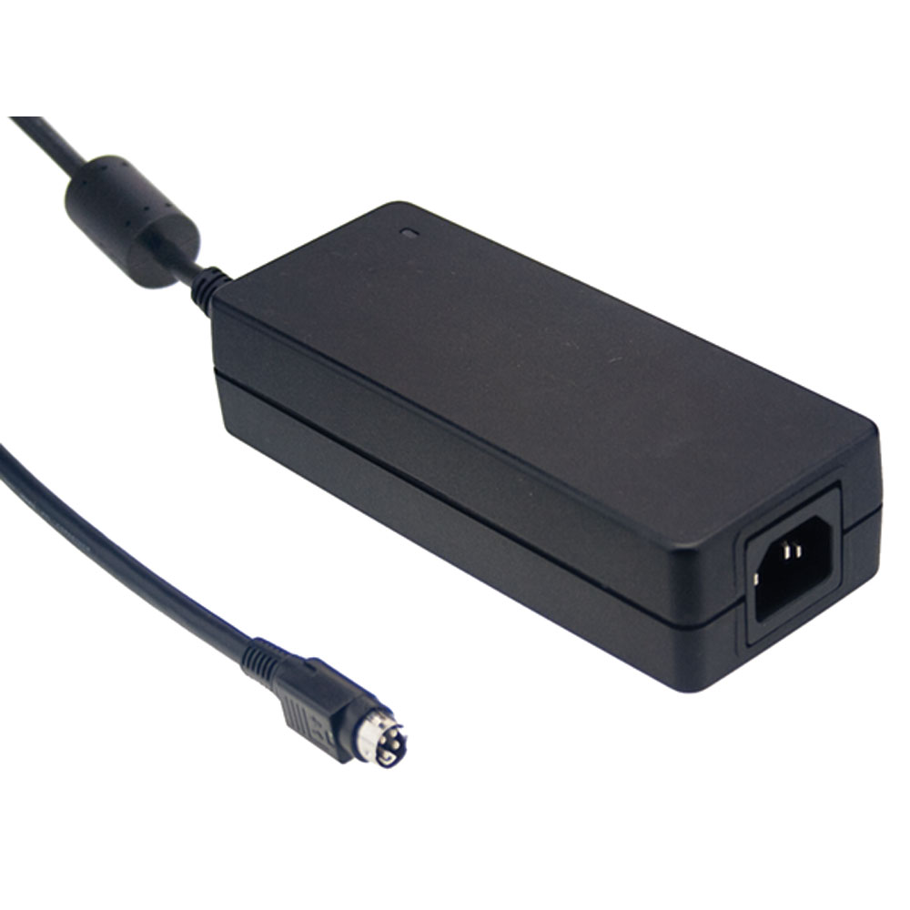48 Volt 2500mA 120 Watt 3-Wire Regulated Switching Desktop Power Adapter DIN4 Plug Level VI