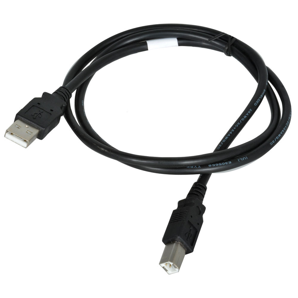 Cable USB2.0 A/B 3 Feet Black USB-A Male To USB-B Male