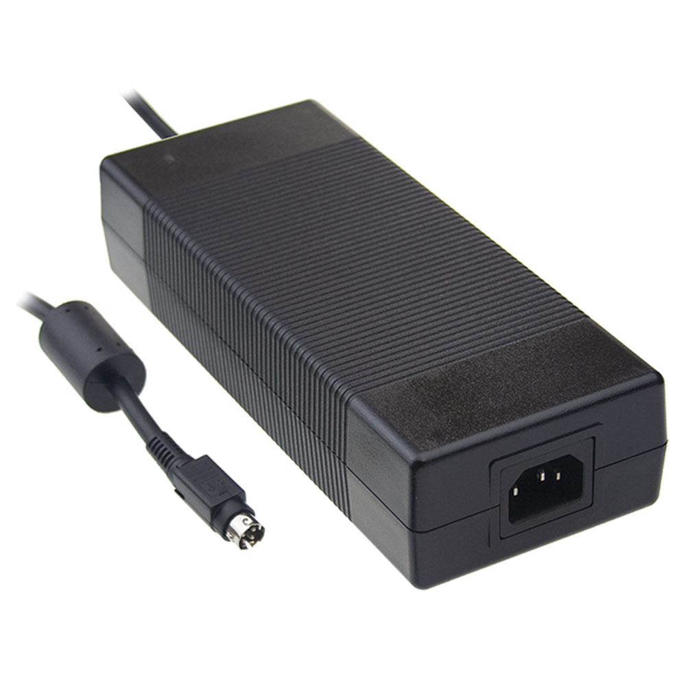 180W 12V 15A 3-Wire AC-DC High Reliability Industrial Desktop Power Adapter DIN4 Plug Level VI
