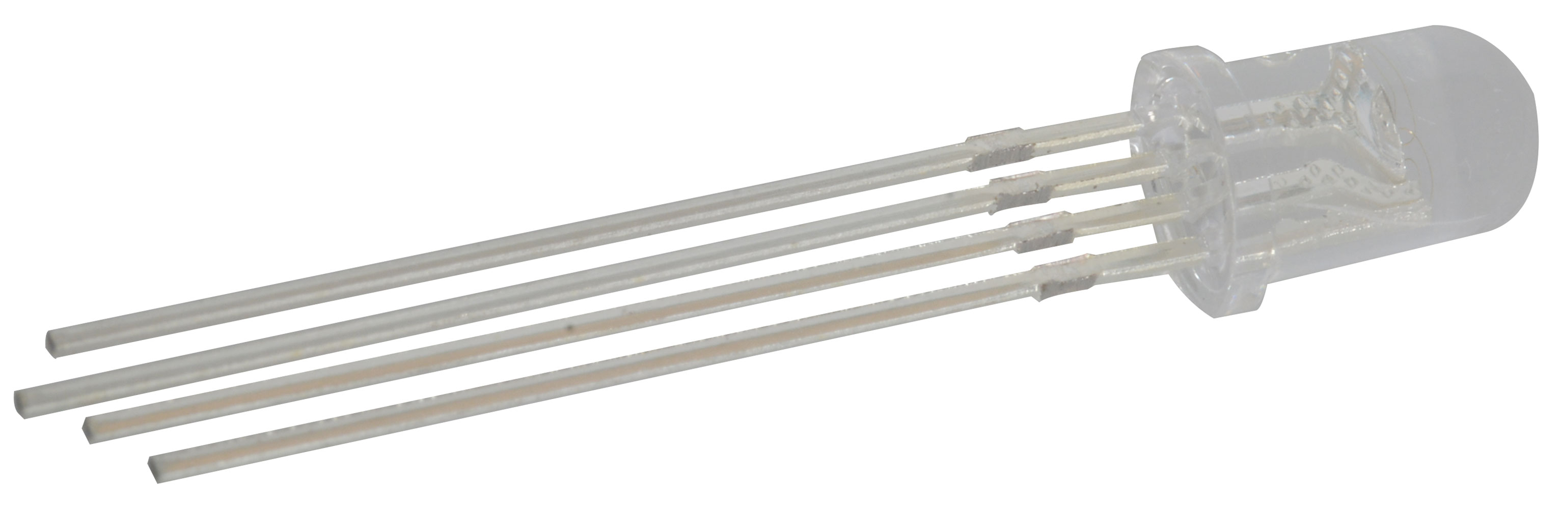 LED Super Bright RGB Water Clear 5mm (T-1 3/4) Common Cathode 4 Pin