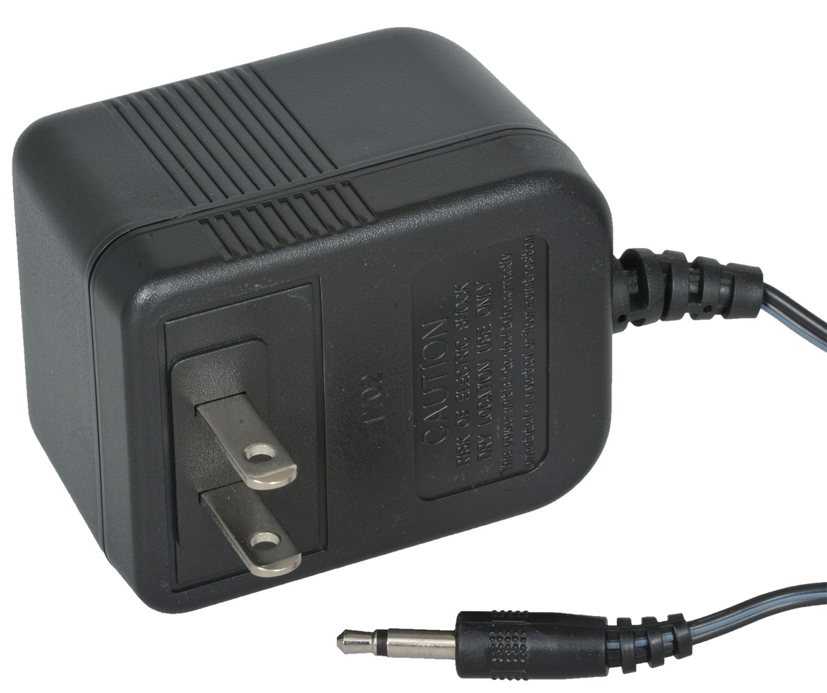 AC to AC Wall Adapter 9 VAC 1000 mA Black 3.5 mm Male Plug
