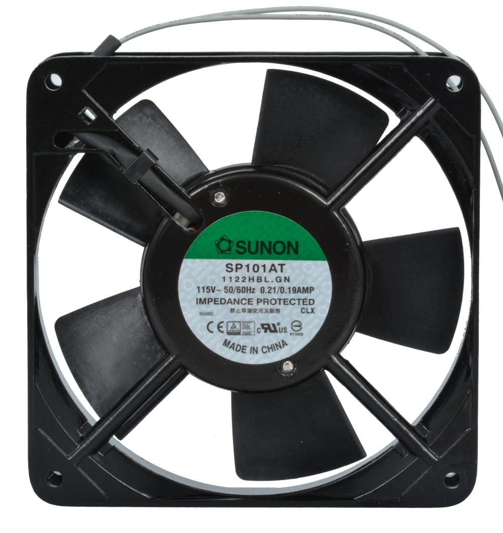 120 VAC 120mm Ball Bearing Fan 88 CFM with 12 Inch Wires