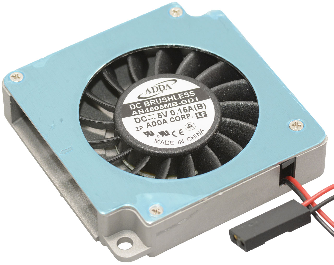 BLOWER,5VDC,2.3CFM,45x45x10,BALL,6"LDS w/conn,UL/CUL/CE/TUV