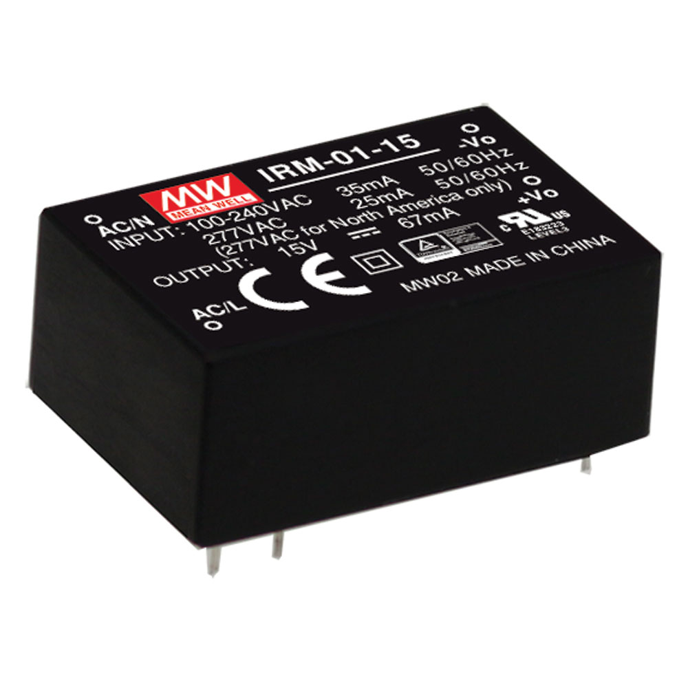 AC to DC Switching Encapsulated Power Supply PCB Mount 3.3 Volts 0.3 Amps 1 Watt