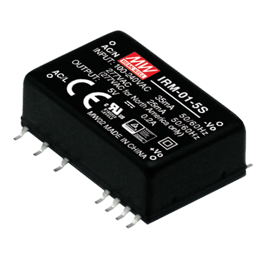 AC to DC Switching Encapsulated Power Supply Surface Mount 3.3 Volts 0.3 Amps 1 Watt