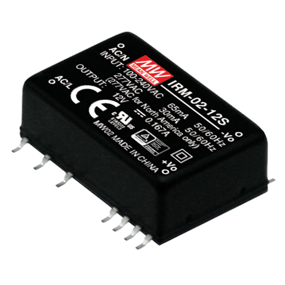AC to DC Switching Encapsulated Power Supply Surface Mount 12 Volts 0.167 Amps 2 Watt