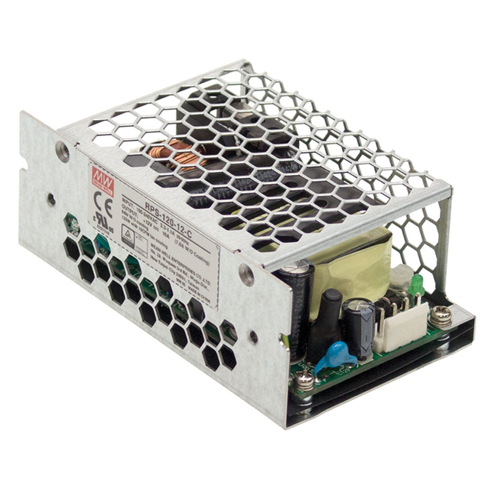 24 Volt 5 Amp 120 Watt Enclosed Switching Green Medical Type Power Supply