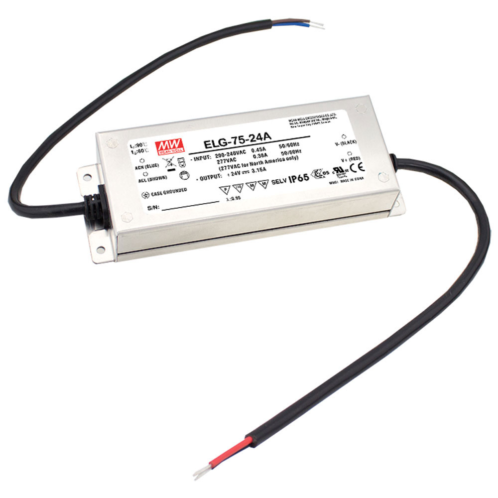 36V 2100mA 75W Constant Voltage Constant Current Switching LED Driver Driver Voltage and Current Adjustable IP65