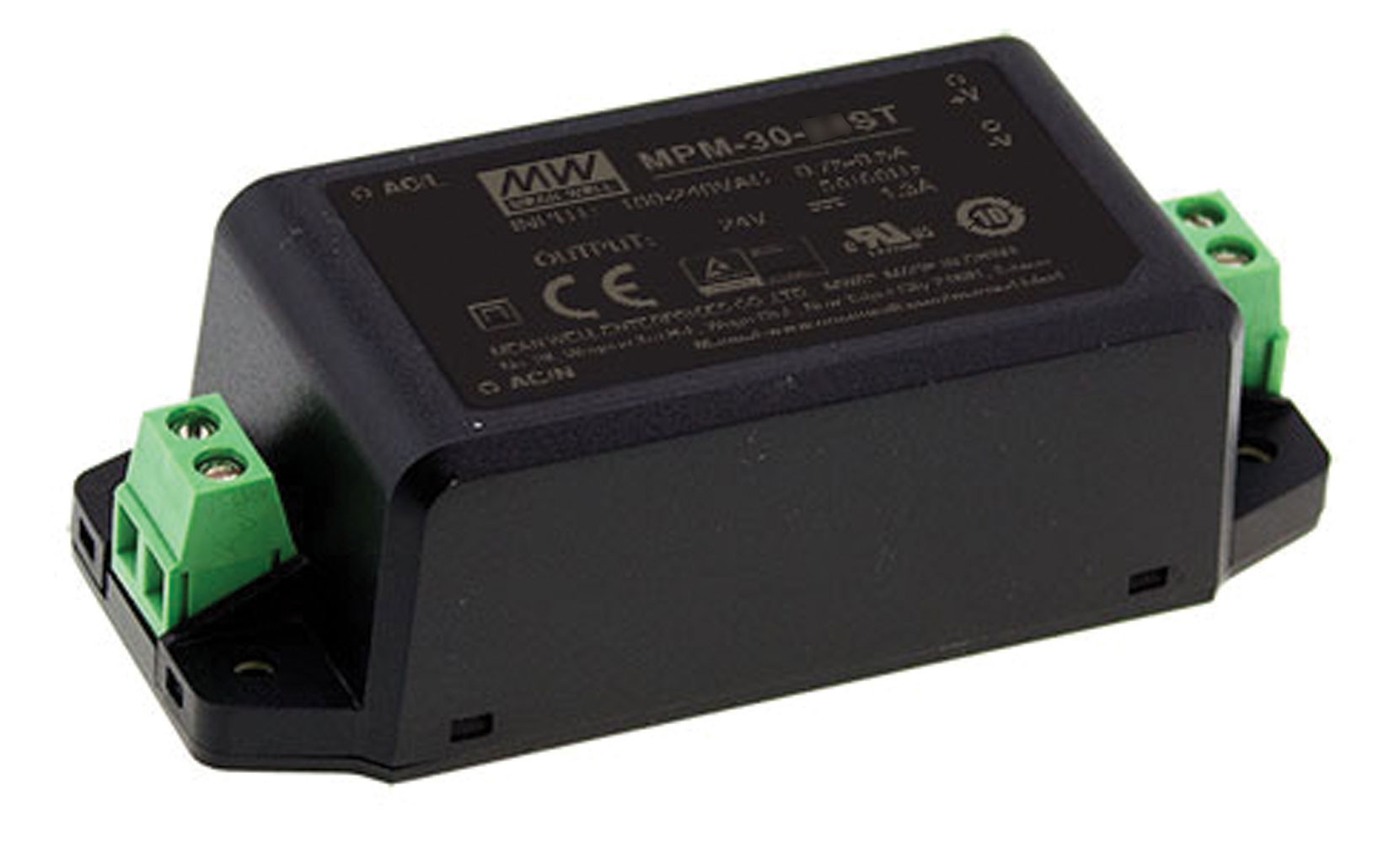 5V 6A 30W 2xMOPP Encapsulated Green Medical Power Supply Screw Terminal