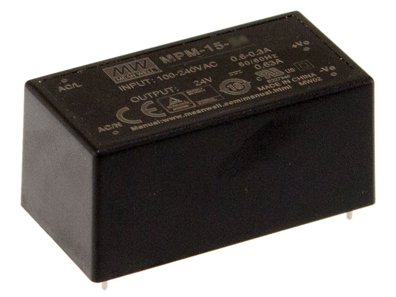 12V 1250mA 15W 2xMOPP Encapsulated Green Medical Power Supply