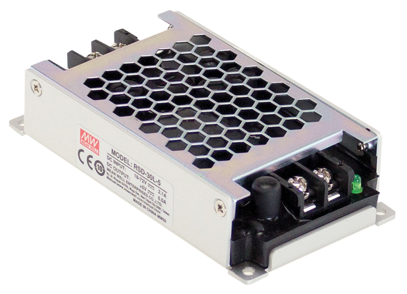 3.3V 6A 19.8W Reliable Railway Enclosed DC-DC Converter 40-160 Vin