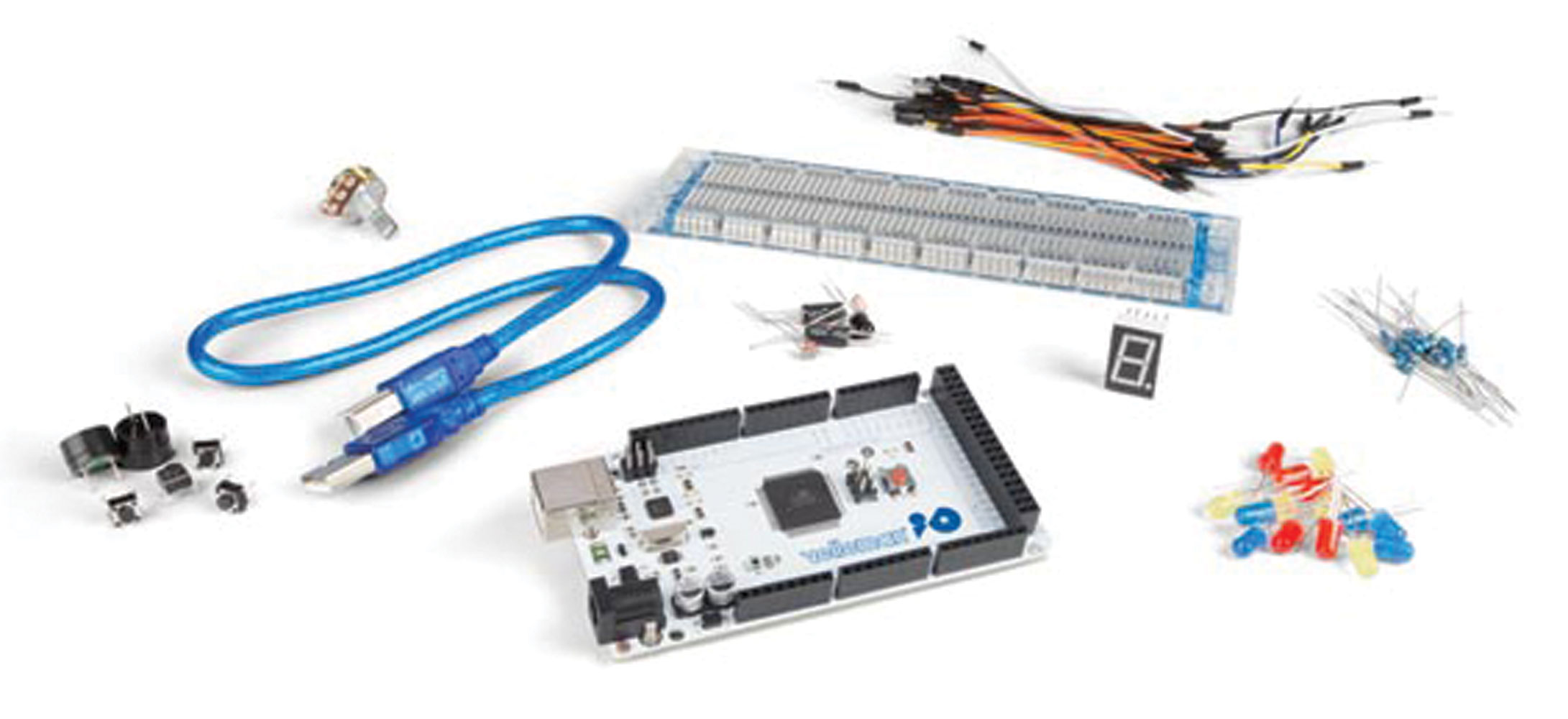 Velleman Basic DIY Kit with ATmega2560 for Arduino Projects by Whadda