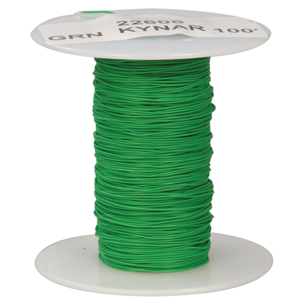 Wire Wrap Kynar Green 100 Feet 30AWG (100 Foot Rolls)