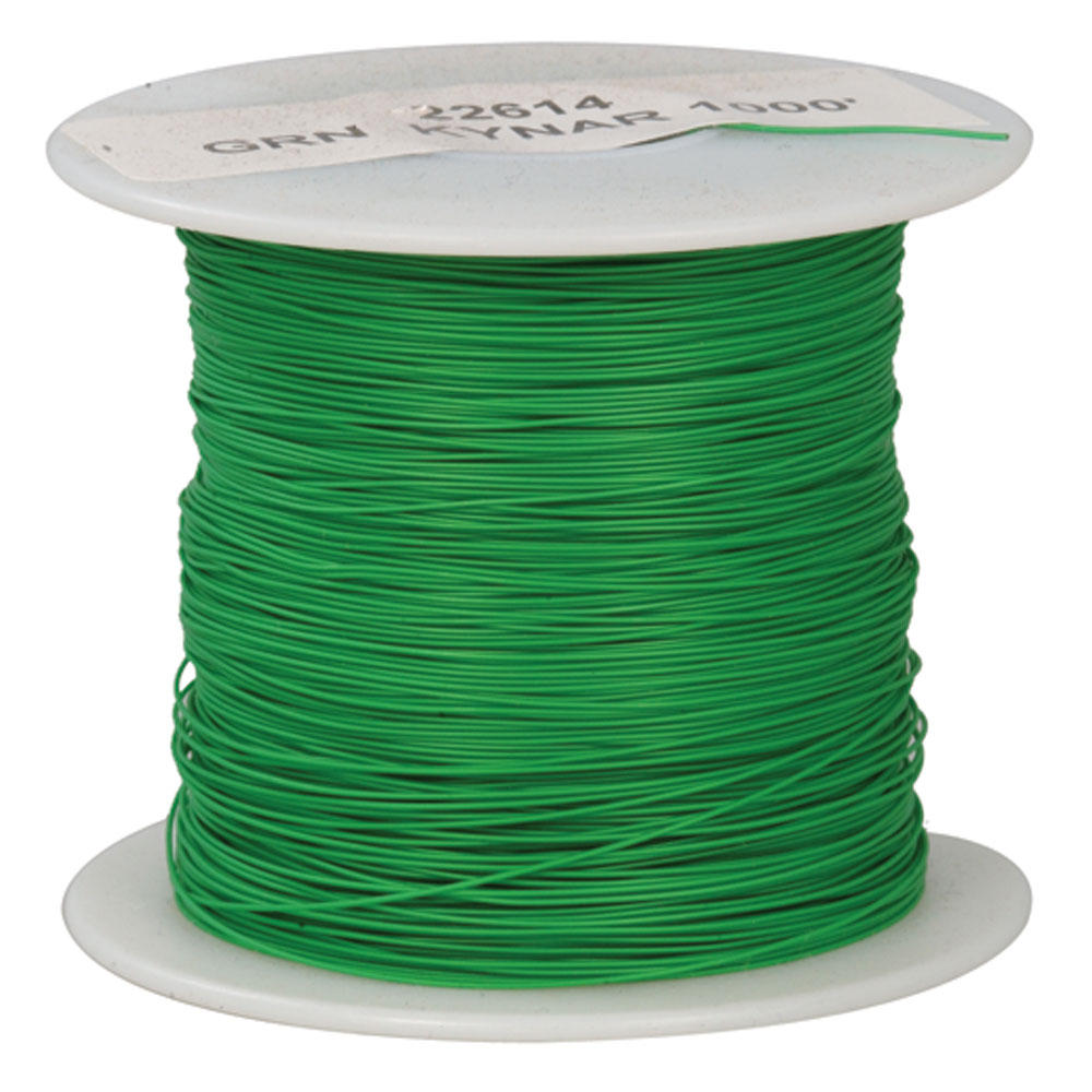 Kynar Wire Wrap Green 1000 Feet 30 AWG