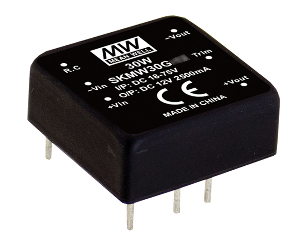 30W 15V 2A Isolated Regulated Encapsulated DC-DC Converter 48 Volt In