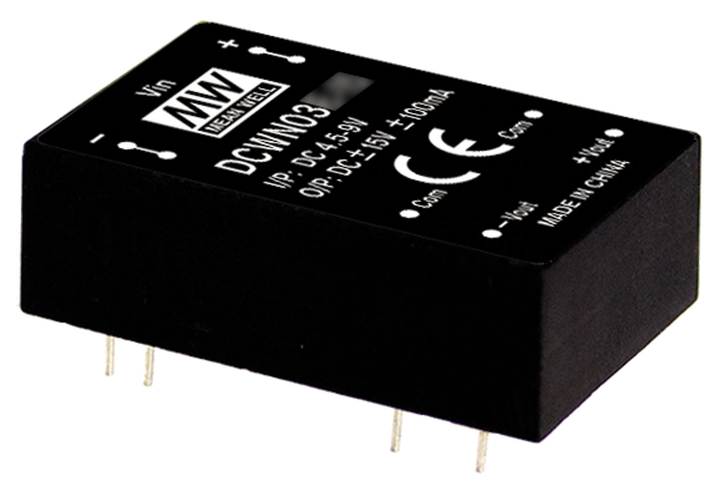 Dual Output 3W +/-15V +/-0.1A DIP-24 Isolated Regulated DC-DC Converter 12V