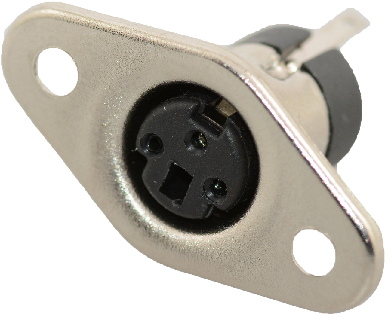 Mini DIN Socket Receptacle 3-Pin Panel Mount