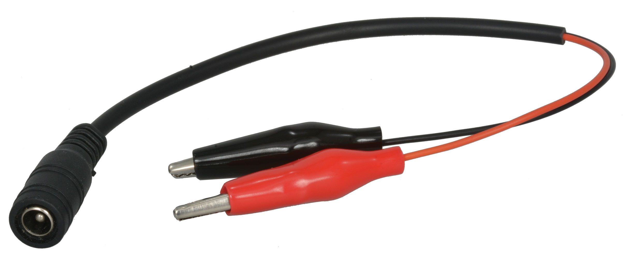 2.1mm DC Barrel Jack to Alligator Clips