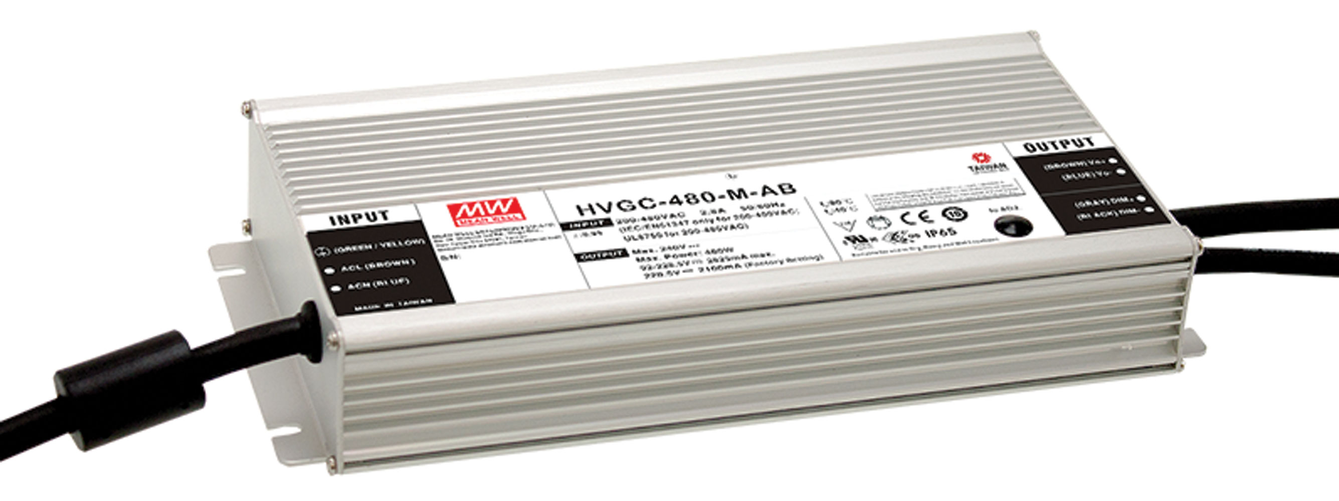 480 Watt 2100 mA 92-228.5V Constant Power Mode LED Driver Driver