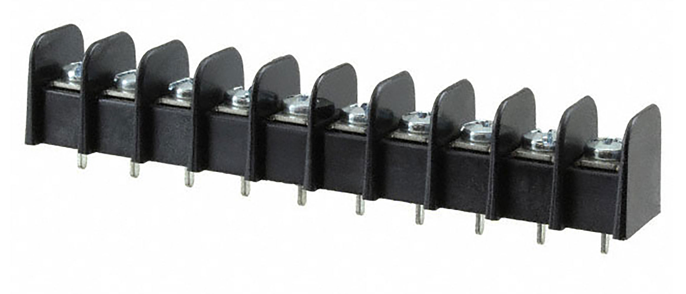 Barrier Terminal Block 10 Position PC Pin Bottom 9.53mm Pitch