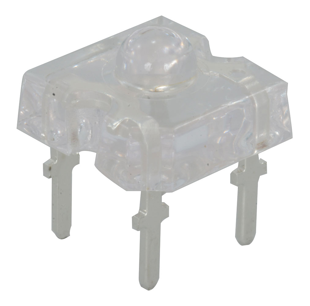 LED Piranha Red Water Clear 7.62mm Square 632nm 1200mcd