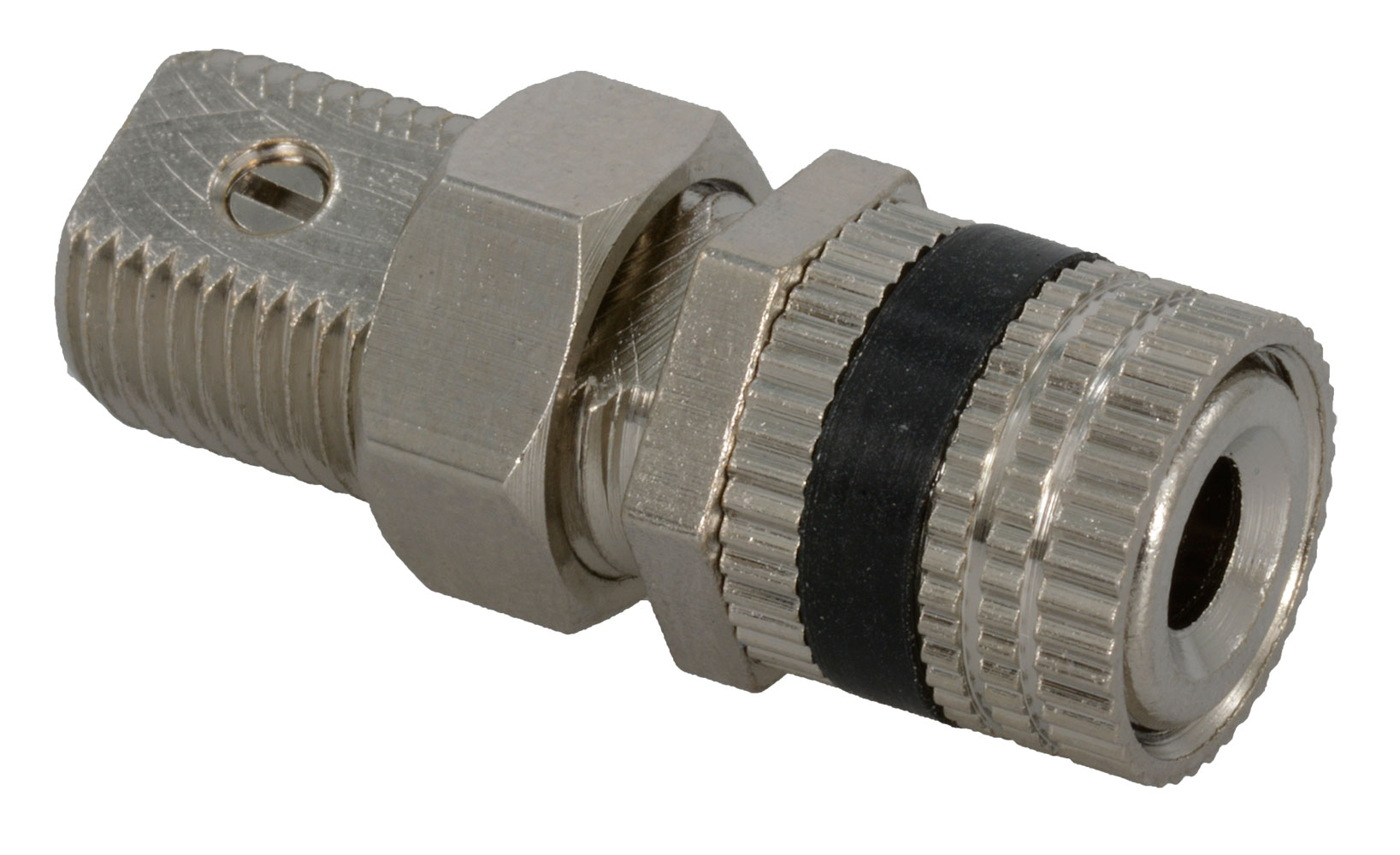 Black Uninsulated Solderless 5 Way Binding Post with Set Screw for Speaker Terminal