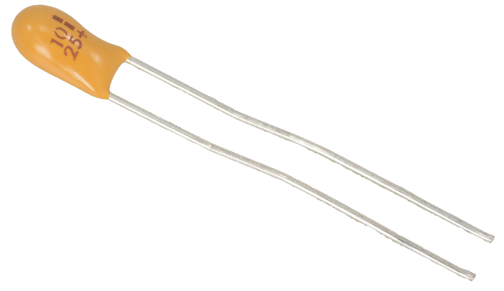 10uF 25V Solid Tantalum Radial Capacitor Resin Dipped