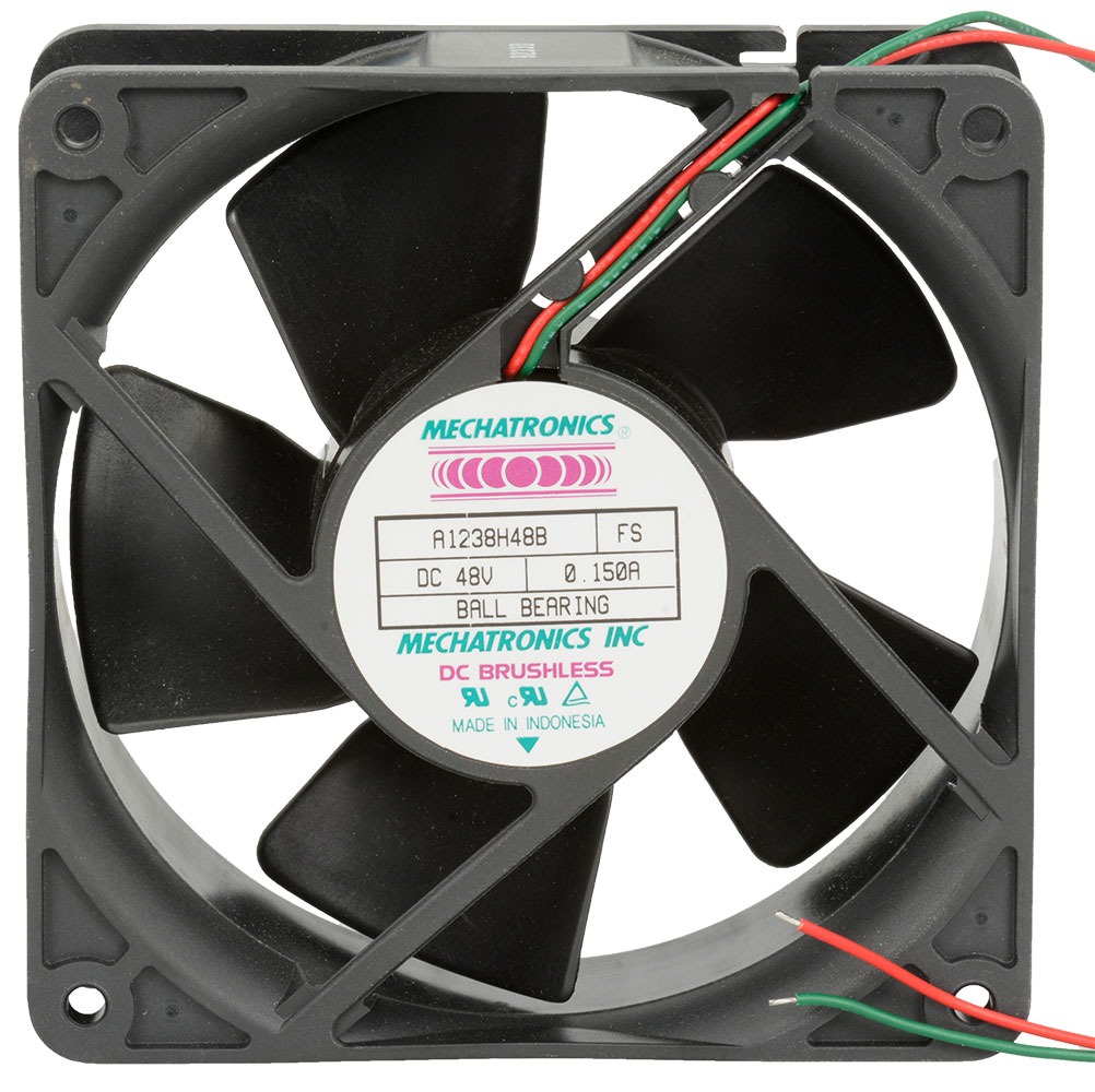 48VDC 120x120x38mm Dual Ball Fan Terminals 103CFM