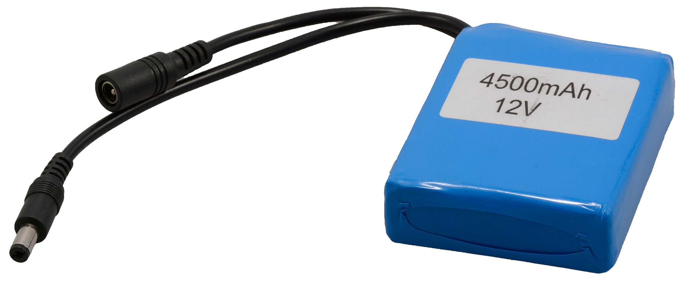 Lithium Ion Rechargeable Battery Pack 12V 4500mAh 2.1mm Plug Output