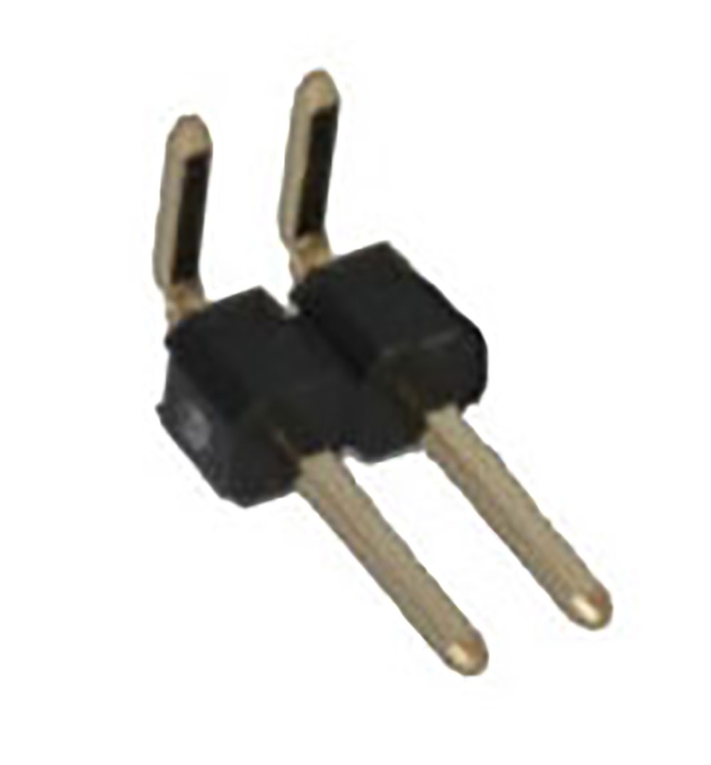 Connector Unshrouded Breakaway Header 2 Position 2.54mm Right Angle Thru-Hole Solder