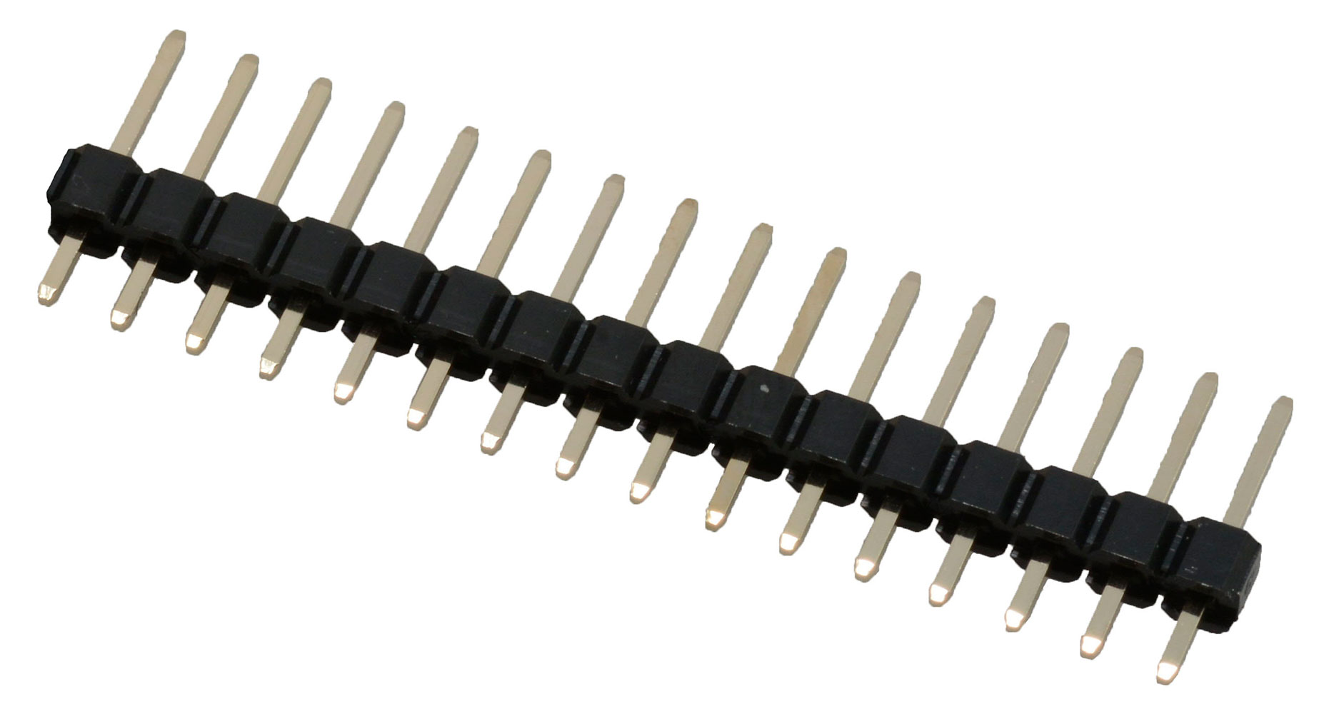 16 Pin Breakaway Pin Header Vertical 0.100" Pitch