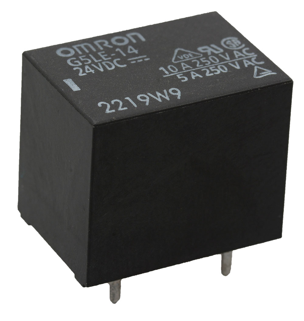 General Purpose Signal Relay SPDT (1 Form C) 24VDC Coil Through Hole