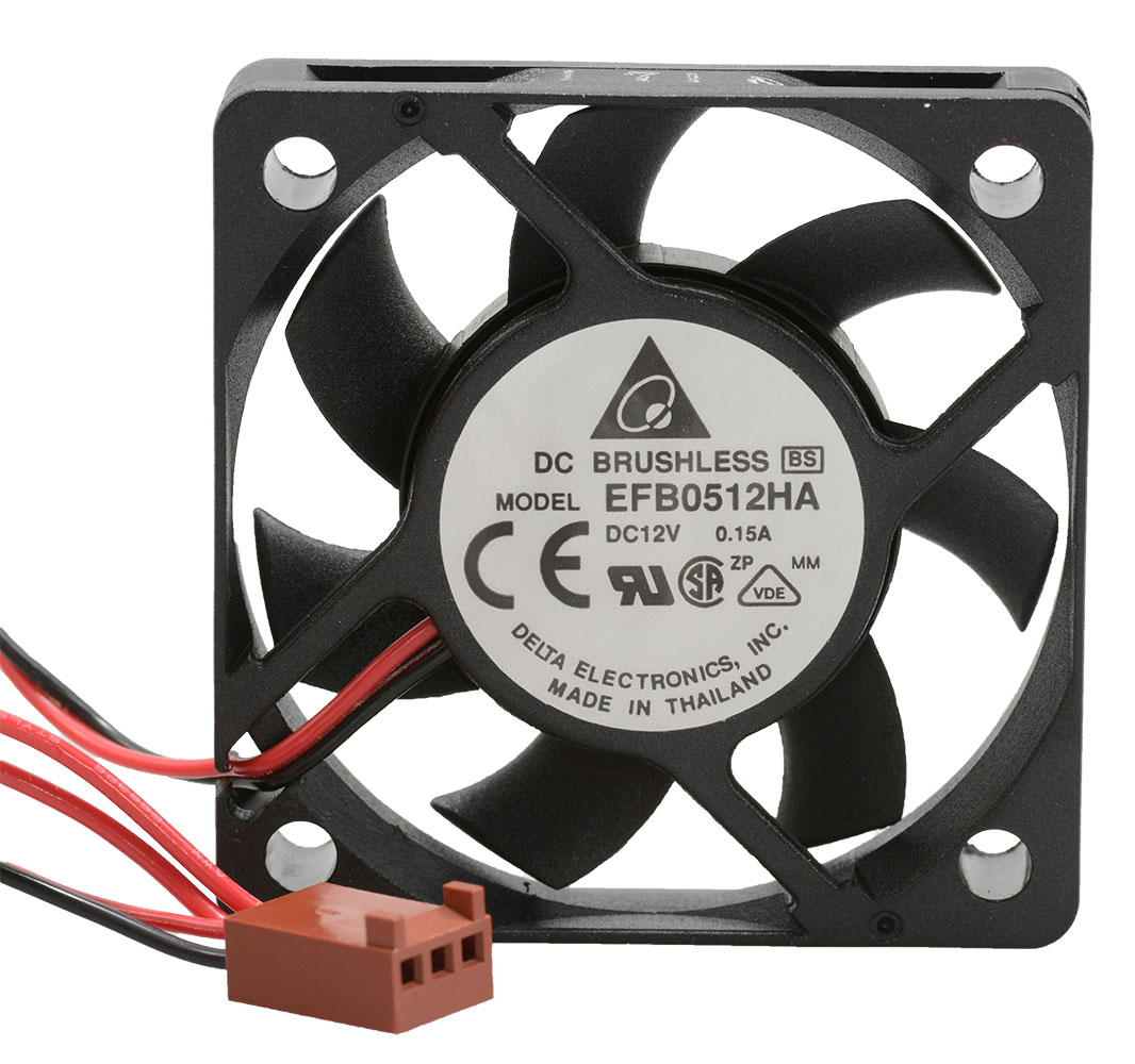 12 Volt DC 50x50x10mm Brushless Tubeaxial Fan 11 CFM