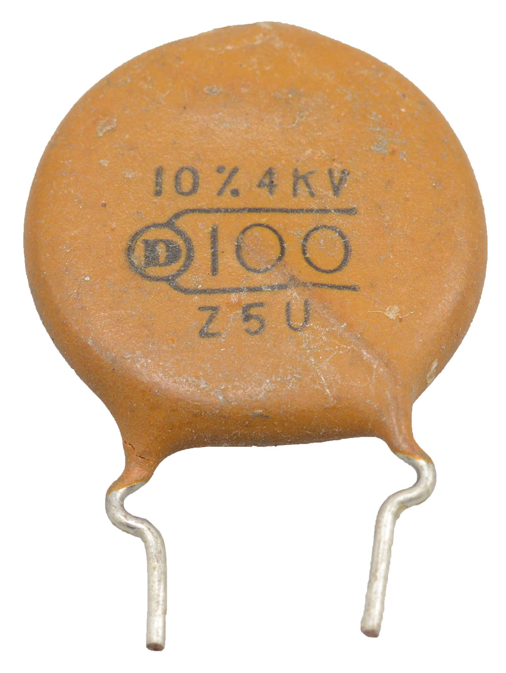 Ceramic Disc Capacitor 100pF 4000 VDC 10% 20mm Body Diameter